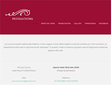 Tablet Screenshot of piccolacucina.it